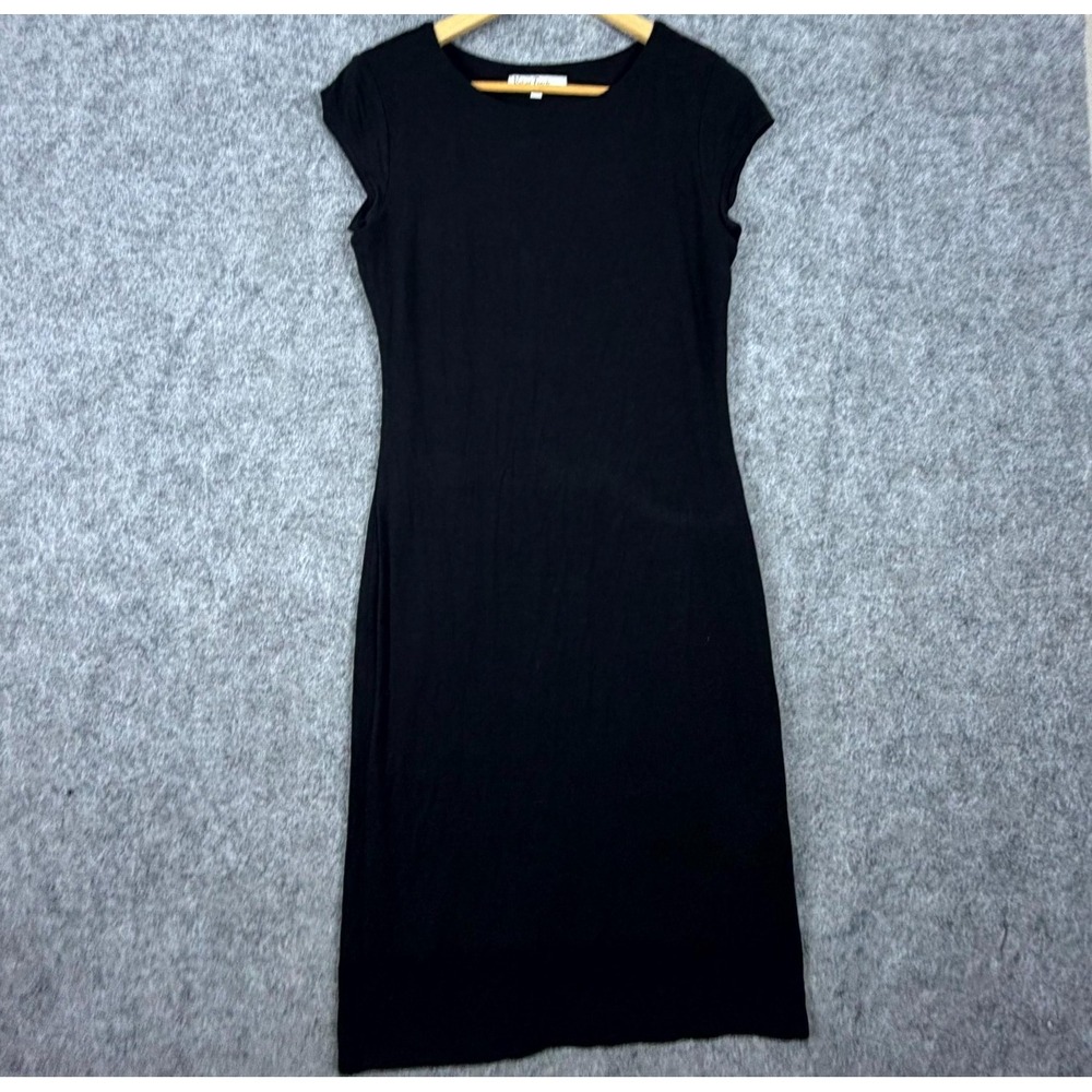 Velvet Torch Sheath Dress Womens XL Black Stretch LBD Cap Sleeve Summer Neutral